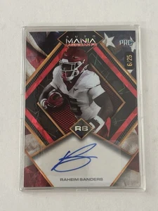 2024 Wild Card Auto Mania 6/25 PRC Raheim Sanders AMAD-RS - Bild 1 von 2