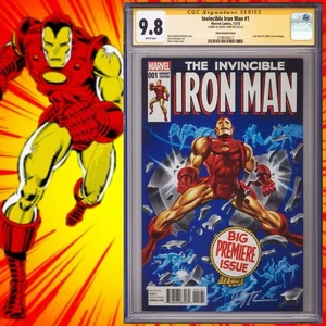 CGC 9.8 SS Invincible Iron Man #1 variant signed by Bruce Timm 2015 - Picture 1 of 2
