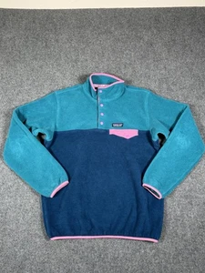 Patagonia Synchilla Snap-T Fleecepullover Damen Medium Teal Blau Pink Outdoor - Bild 1 von 15