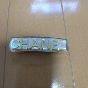 Chanel Hair Clip Barrette Clear 97A #fgh78 - Picture 1 of 6