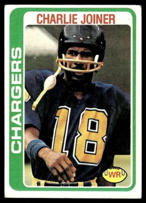 1978 Topps Card Football Charlie Joiner San Diego Chargers #338 EX - Image 1 of 2