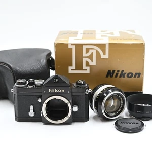 [Excelente++] Cámara fotográfica Nikon Niponkougaku F nivel de ojos negra 50 mm F1.4 - Imagen 1 de 15