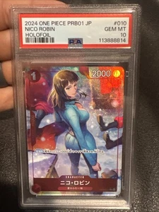 PSA 10 GEM MINT JAPANESE ONE PIECE 2024 Nico Robin OP05-010 THE BEST PRB-01 - Picture 1 of 2