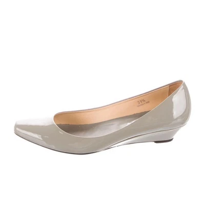 Tod's gris charol tacón bajo bomba EU 39.5 Foto 1 de 4