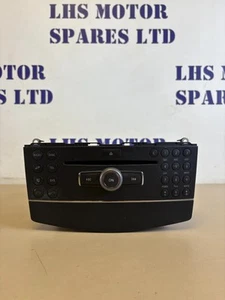 2008 MERCEDES C CLASS W204 RADIO STEREO CD PLAYER HEAD UNIT A2048700594 - Picture 1 of 7