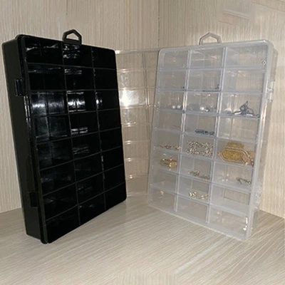 Convenient Plastic Storage Box with 24 Compartments for Small Item Storage - Image 1 of 4