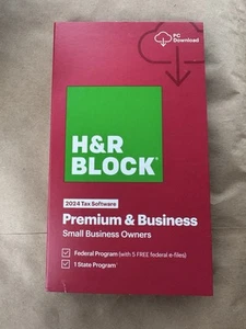 H&R Block Premium & Business 2024 Tax Software (USA) - Picture 1 of 4