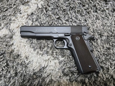 Pistola de Airsoft COLT Full Metal 100º Aniversário M1911 A1 Co2 GBB por KWC - Imagem 1 de 4