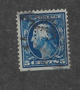 Scott 378-5 cents blue, Washington , 1911, VF+ - Picture 1 of 1