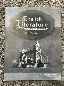 Abeka 12th Grade English Literature teacher quiz/test key for 4th ed. VERY GOOD! - Picture 1 of 9