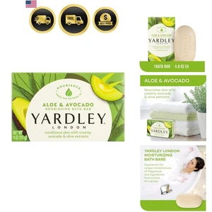 Pflegende Badeseife Bar Aloe Avocado Natürliche Feuchtigkeitscreme Hautpflege - Bild 1 von 8