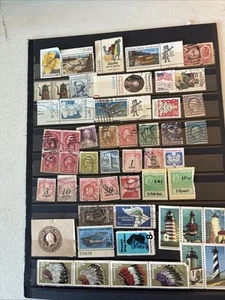 Collection Of Us Used Mint On Pages Cards Birds Flowers Washington Franklin N522 - Picture 1 of 11