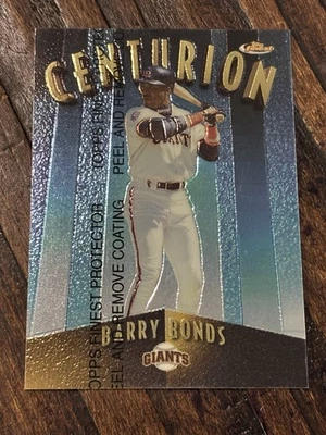 1998 topps finest centurion Barry Bonds Giants 244/500 With Protective Coating - Image 1 of 3