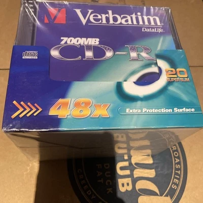 Verbatim CD-R Writable 20 Slim Case Pack, New & Sealed.  - Image 1 of 3