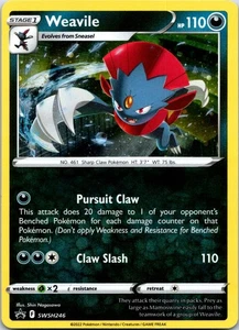 Weavile - (Cosmos Holo) Promo SWSH: Sword & Shield Promo Cards SWSH246 NM - Picture 1 of 2