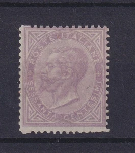 1863 De La Rue V. Emanuele 60 cent. MNH CERTIFICATO DIENA - Foto 1 di 3