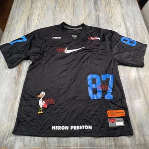 Nike Heron Preston Trikot Herren Größe L Shirt Schwarz Blau Nike Team RAR - Bild 1 von 4