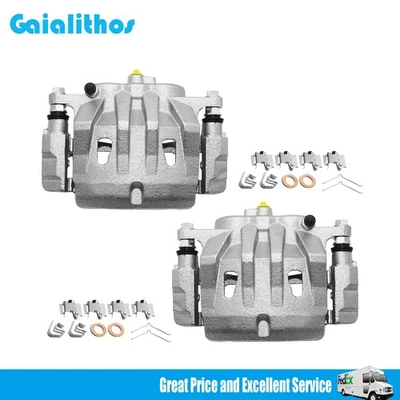 2x Front Brake Calipers w/ Bracket Pair for Lexus RX350 NX200t Toyota Highlander - Imagem 1 de 4