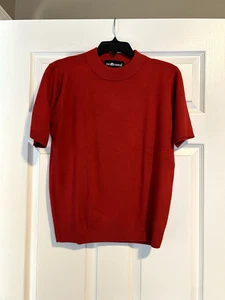 Sag Harbor Damen Gr. M - Kurzarm Stehkragen rot Strickpullover 100% Acryl - Bild 1 von 7