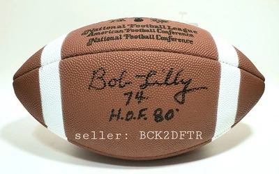 🔥BOB LILLY #74 HOF 80 Autografiado Firmado NFL Wilson FÚTBOL Vaqueros Sin Clasificar Foto 1 de 4