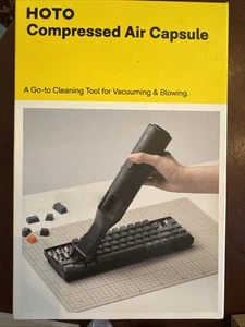 Hoto QWCXJ001 Black Handheld Compressed Air Capsule With User Manual - Picture 1 of 10