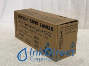 Genuine Ricoh Savin Lanier 408311   P C600 Toner Cartridge Cyan - Picture 1 of 9