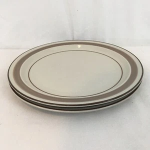 The Cellar Oven to Table Keiko Japan Set of 2 Brown Rim Dinner Plates (2) - Picture 1 of 5