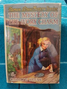 1954 HBDJ CAROLYN KEENE ~ NANCY DREW MYSTERY ~ THE MYSTERY OF THE IVORY CHARM - Imagen 1 de 10