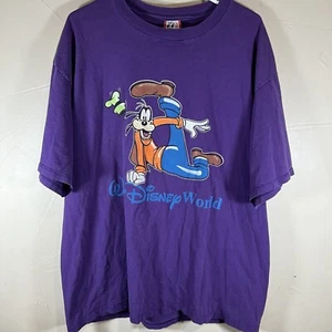 Vintage Disney Shirt Mens Extra Large Purple Goofy USA Made XXL - Picture 1 of 7