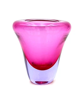 VASETTO A FUNGO - MURANO , ATTRIBUIBILE A FLAVIO POLI PER ARCHIMEDE SEGUSO - Imagen 1 de 12