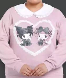 My Melody & Kuromi Lolita Lace Girls Sweatshirt Plus Size - Picture 1 of 3