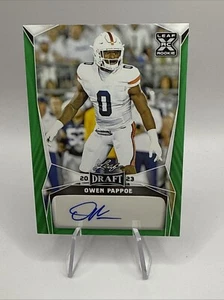 Owen Pappoe 2023 Leaf Draft Green Auto BA-OP1 Auburn Cardinals RC Rookie - Picture 1 of 2
