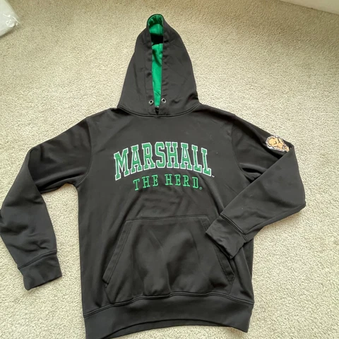 Marshall Thundering Herd Hoodie Men Small Pullover Hooded Sweatshirt University Cover
