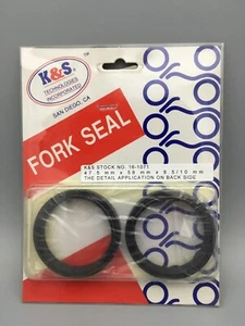 K & S 16-1071 Fork Seals 47.5mm x 58mm x 8.5/10mm - Picture 1 of 2
