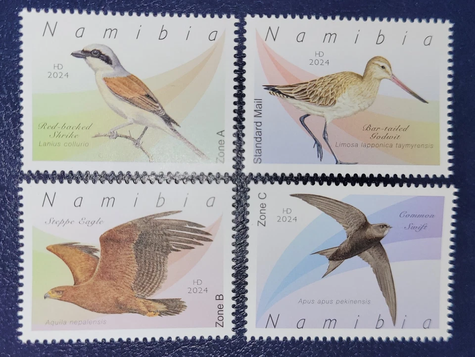 Namibia 2024 / Aves - Aves migratorias de Namibia / Juego completo MNH Foto 1 de 1