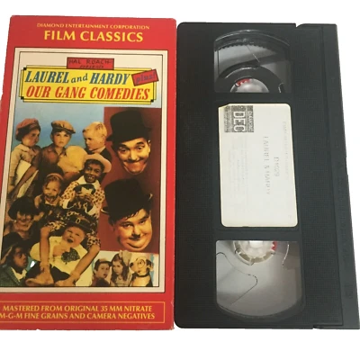 Laurel and Hardy & Our Gang Comedies VHS Tape: Ships Same Day With Tracking - Image 1 of 2