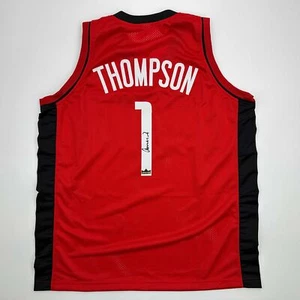 Facsimile Autographed Amen Thompson Houston Red Reprint Jersey Size Men's XL - Picture 1 of 4