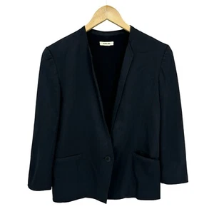 HELMUT LANG Blazer Jacket Womens Small Black T216 - Picture 1 of 6