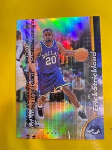 44435  1998-99 Finest Refractors #103 Erick Strickland MAVERICKS - Picture 1 of 2