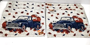 New Lot Of 6 Tapestry Perfect Harvest Placemat 13" x 18" Truck Pumpkins - Picture 1 of 6