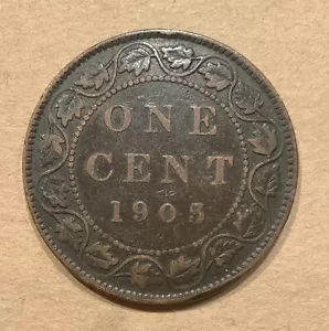 1903 Large Cent. Canada Circulated - Picture 1 of 3