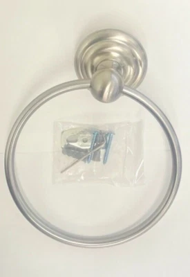 Franklin Brass Jamestown Distinctive Bathware Satin Nickel Towel Ring - Image 1 of 4