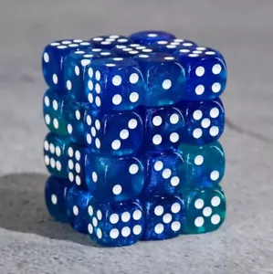 NEW Dice Cube Set of 36 D6 (12mm) - Meteor Storms - Picture 1 of 3