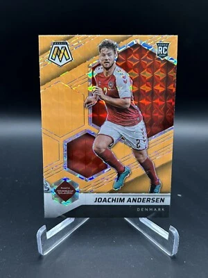 2021-22 Mosaic FIFA Road to World Cup Orange Fluorescent Joachim Andersen RC 152 - Image 1 of 2
