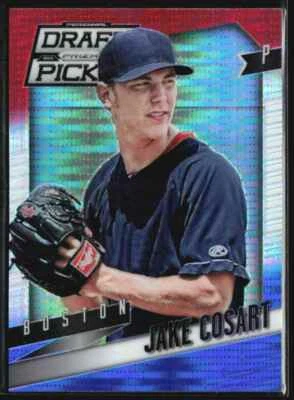 2014 Prizm Perennial Draft Red White Blue Pulsar Jake Cosart #9 TS1 - Image 1 of 2