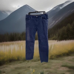 Prana Pants 38x32 Slim Fit Blue Hiking Climbing Dress Trousers Thin Work Comfort - Picture 1 of 5