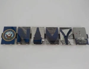 US Navy Floating Frame Picture Letter Art Home Decor Office Display Gift WarShip - Picture 1 of 8