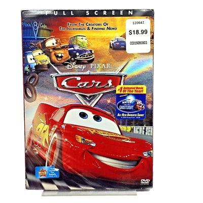 Disney Pixar Cars: Single-Disc Full Screen Edition (DVD, 2006) Slip Cover Foto 1 de 4