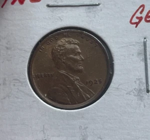 1925 "P" Lincoln Wheat Cent - Nice  bg - Picture 1 of 2
