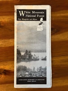 White Mountain National Forest Travel Brochure 1941 Map New Hampshire Maine Vtg - Picture 1 of 10